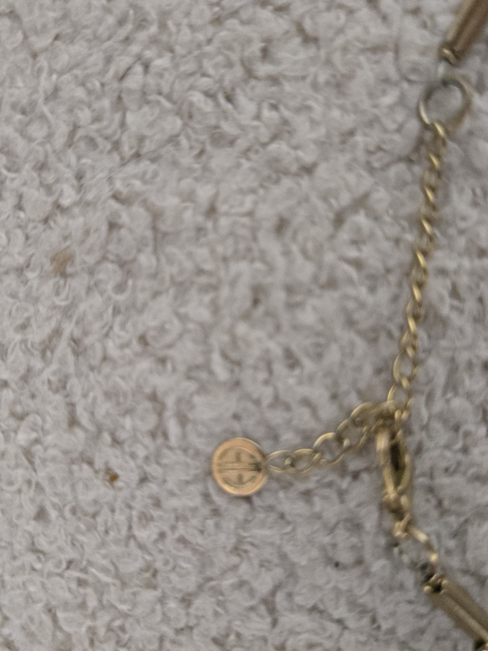 House Of Harlow Gold-Tone Geometric Green Statement Necklace - Picture 3 of 7